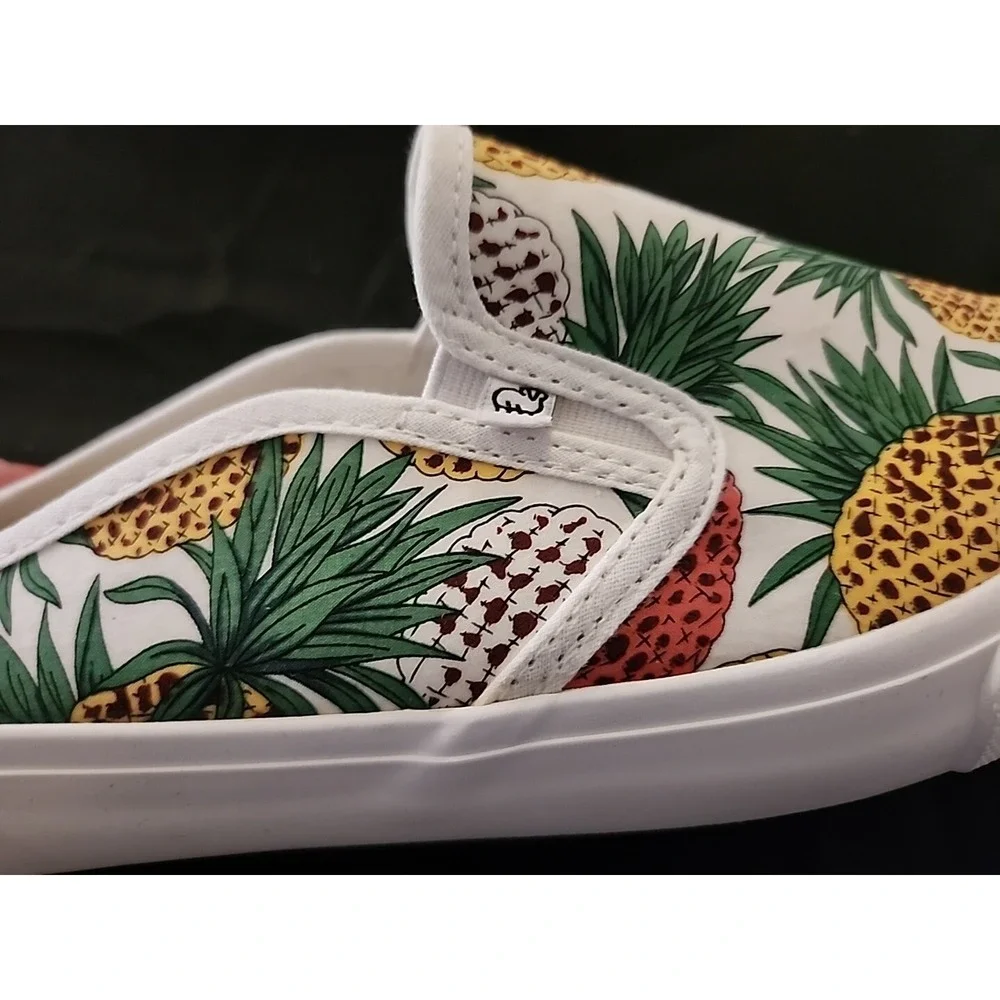 Lam Canvas Slip Ons. Memory Foam Insole - Pineapple - Size‎ 7.5 US